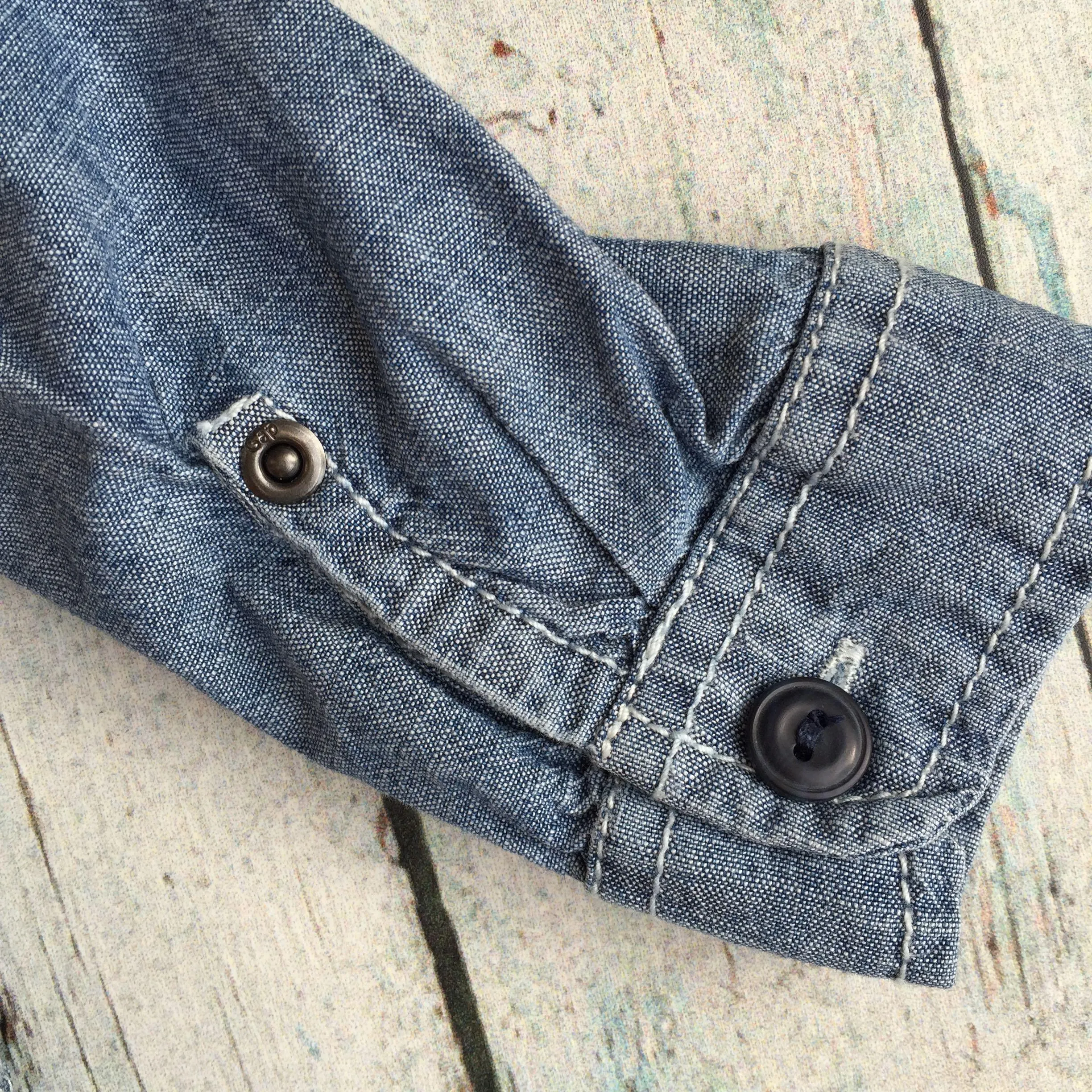 Baby Gap Denim Jumpsuit- Size 6/12M