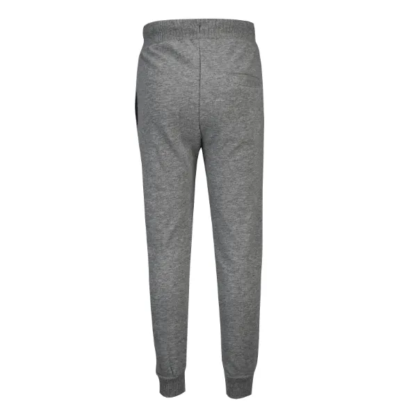BOYS GREY CUFFED FLEECE JOGGERS