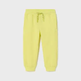 BOYS YELLOW CUFFED FLEECE JOGGERS