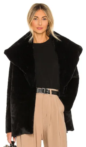Bubish Delilah Faux Fur Jacket in Black