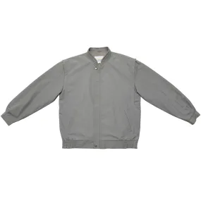 Coated Plain Weave Structured Bomber Jacket