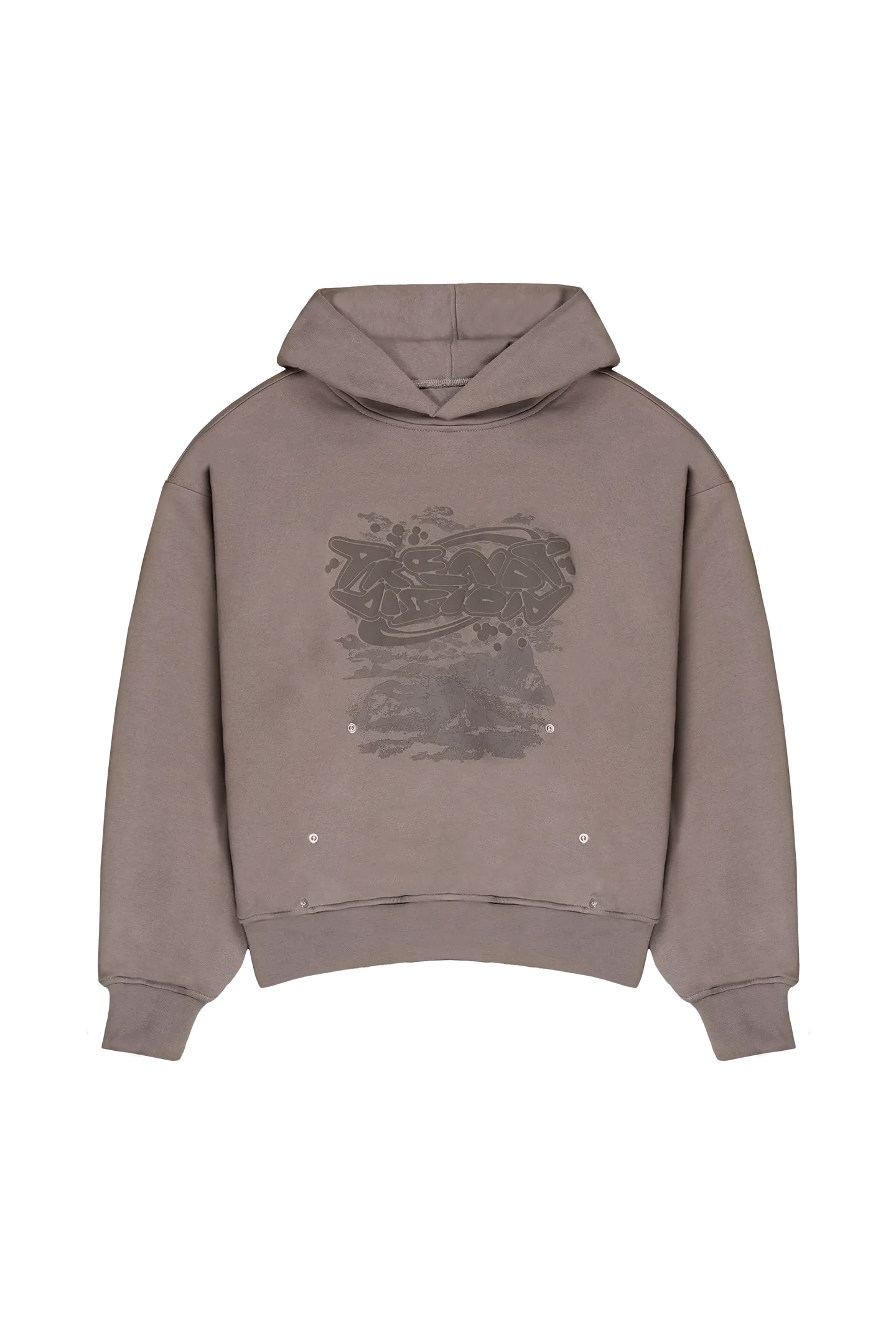 Double Layered Hoodie Stone