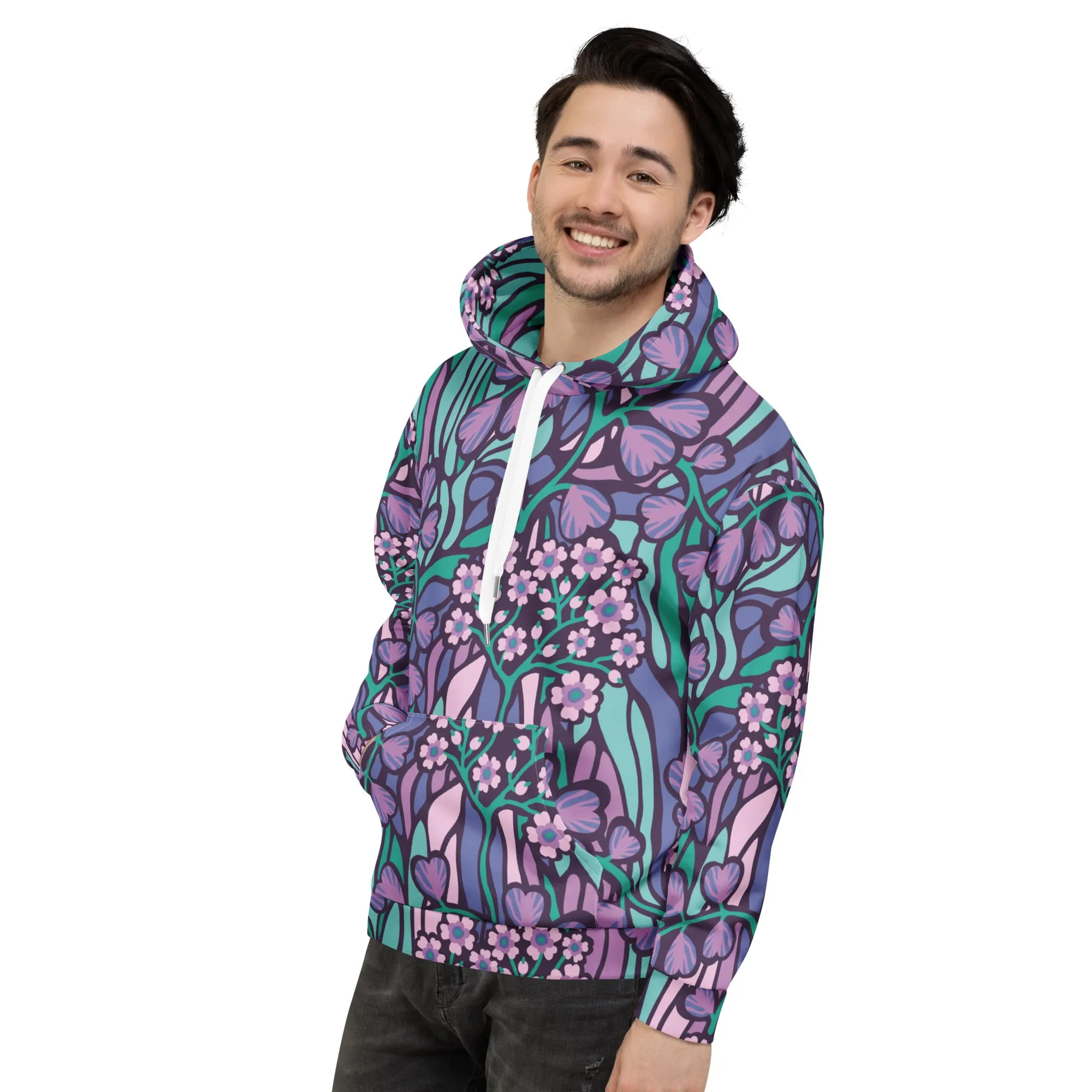 Floral Hoodie (Glamourange Spring Best Hoodies Collection - Flower Hoodies Print 0015)