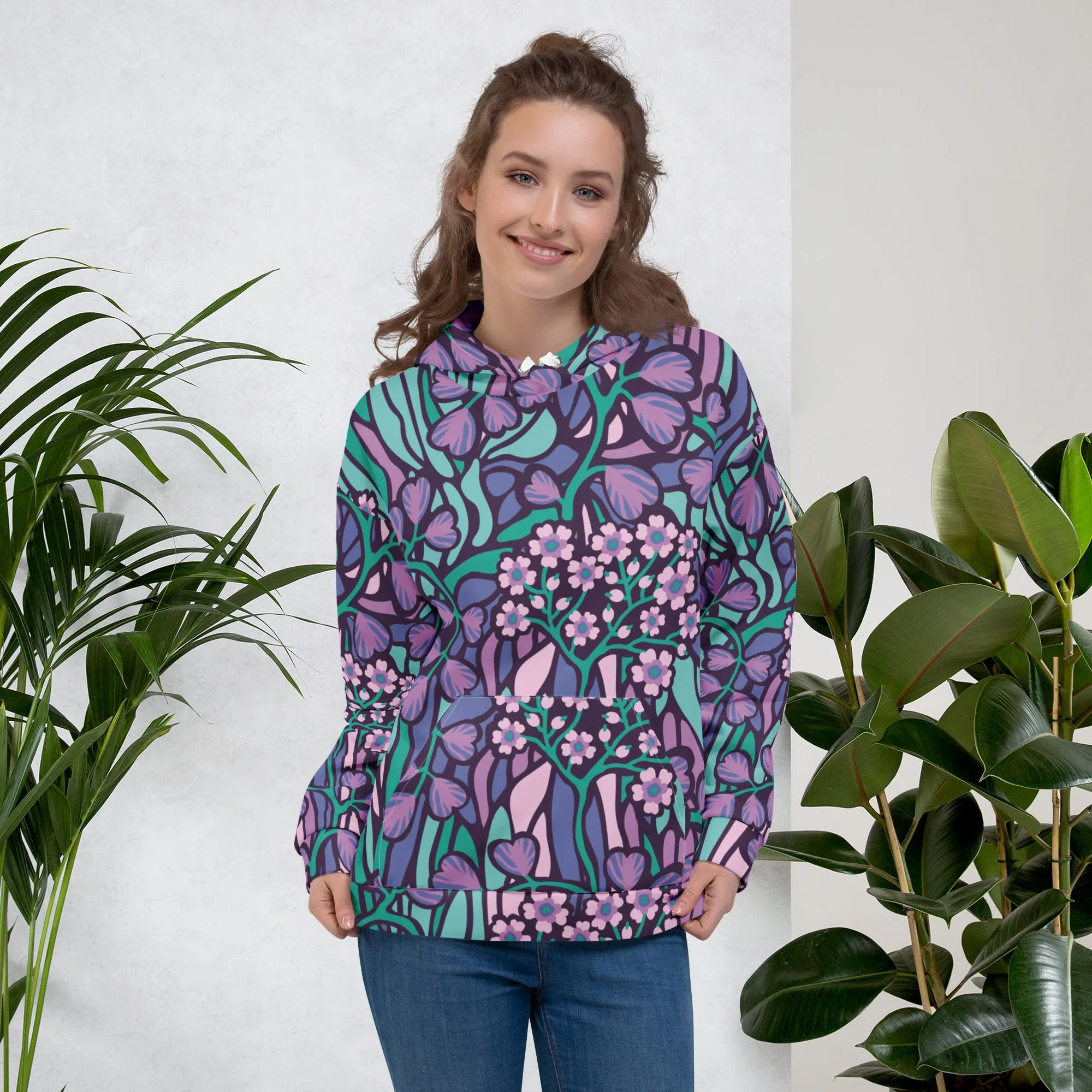 Floral Hoodie (Glamourange Spring Best Hoodies Collection - Flower Hoodies Print 0015)