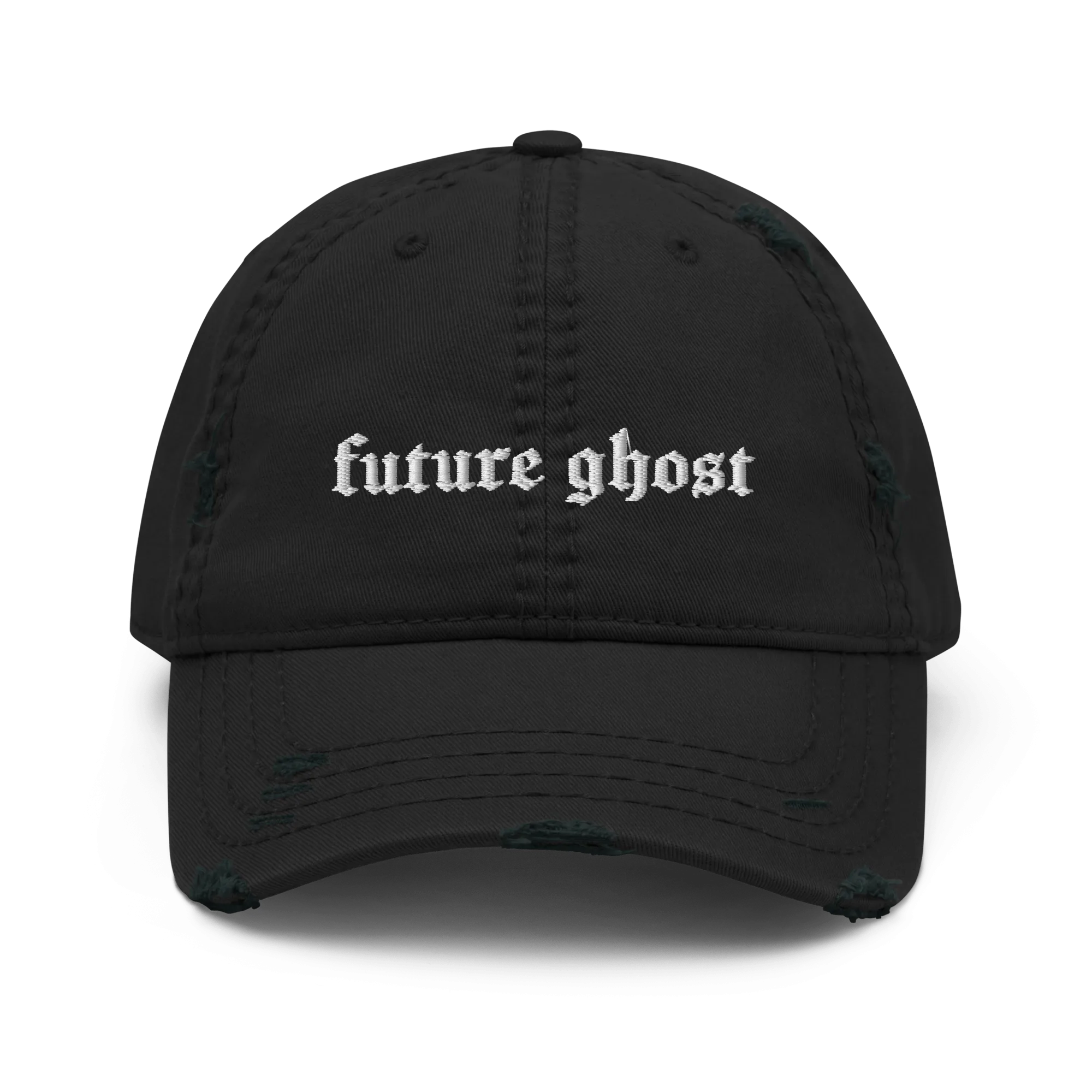 Future Ghost Gothic Distressed Dad Cap