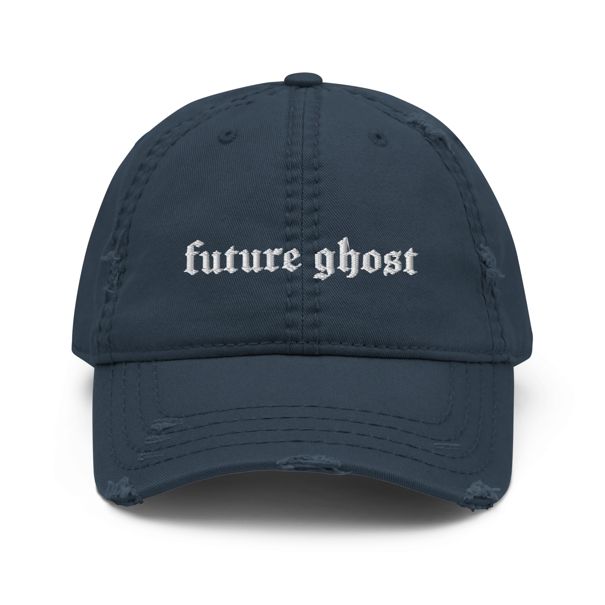 Future Ghost Gothic Distressed Dad Cap