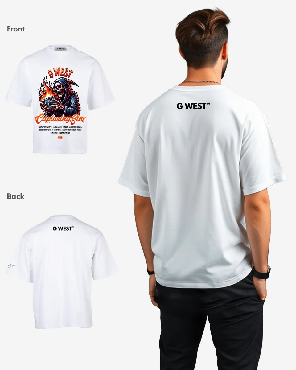 G-WEST CAPTURING SINS OVERSIZED TEE GWROJMT173