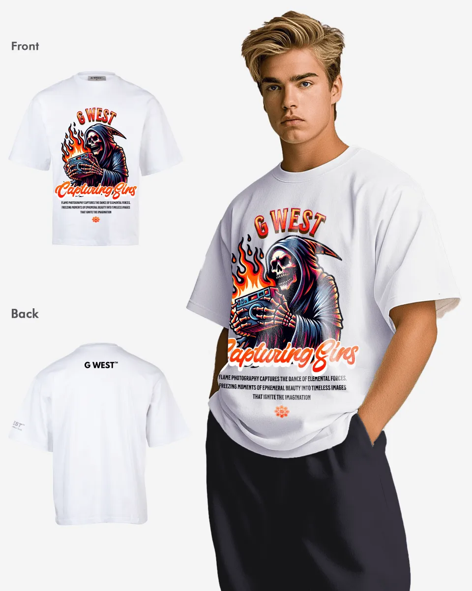 G-WEST CAPTURING SINS OVERSIZED TEE GWROJMT173