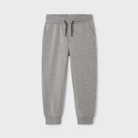 GREY CUFFED FLEECE JOGGERS FOR BOYS