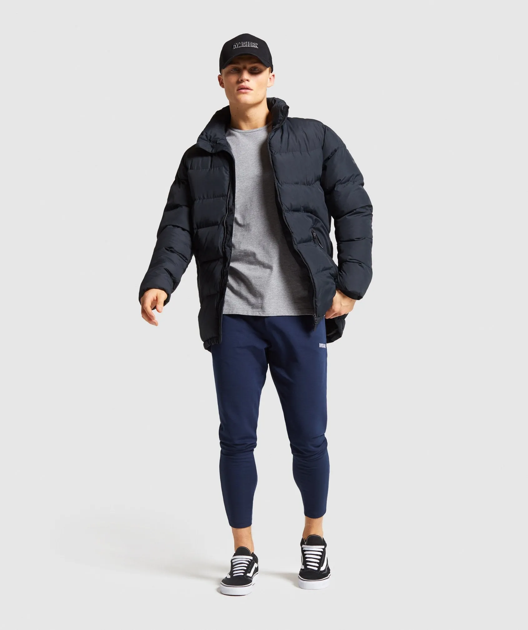 Gymshark Fit Tapered Joggers - Dark Blue