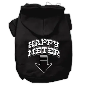 Happy Meter Screen Printed Dog Pet Hoodies Black Size Med (12)