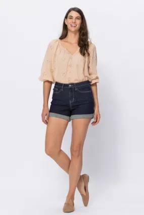 Janie Dark Wash Short