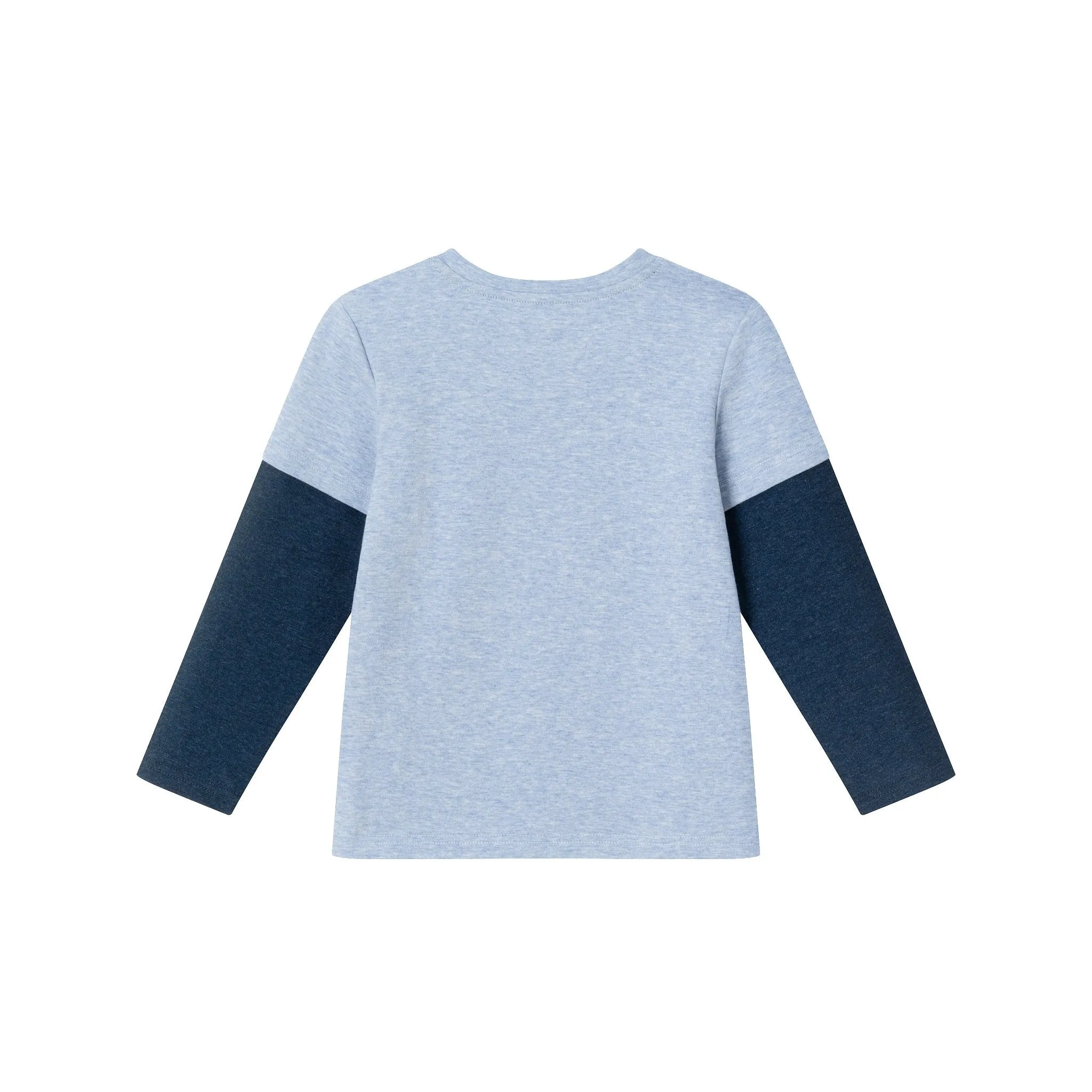 Kids Long Sleeve Two-Fer Graphic Tee Shirt | Space Shuttle