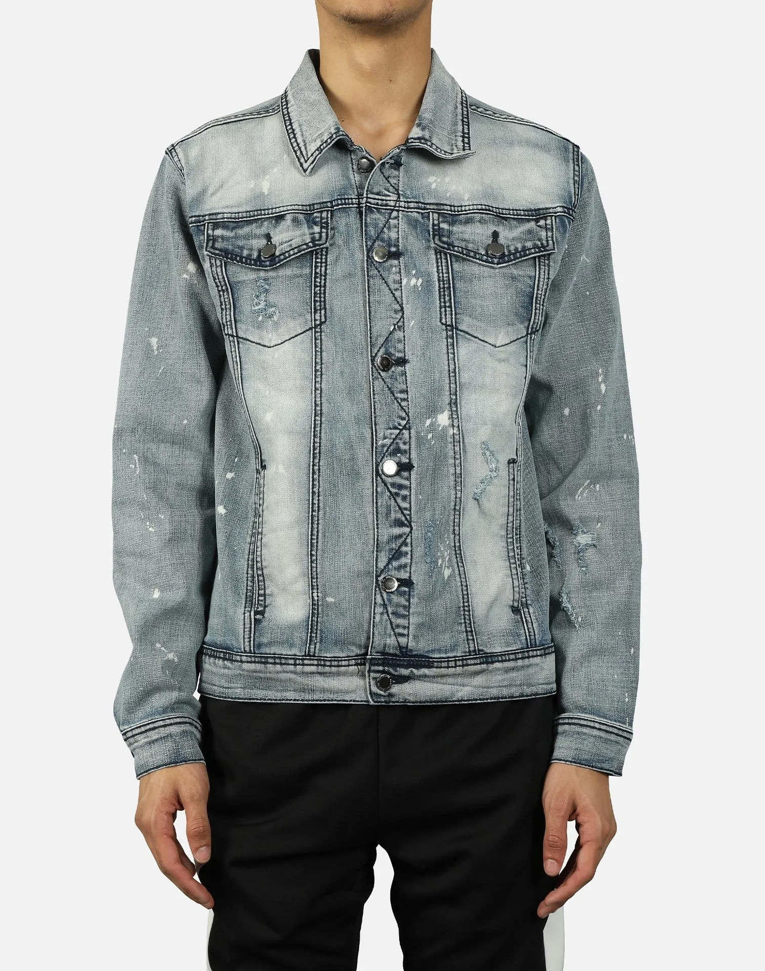 Kilogram DISTRESSED JEAN JACKET
