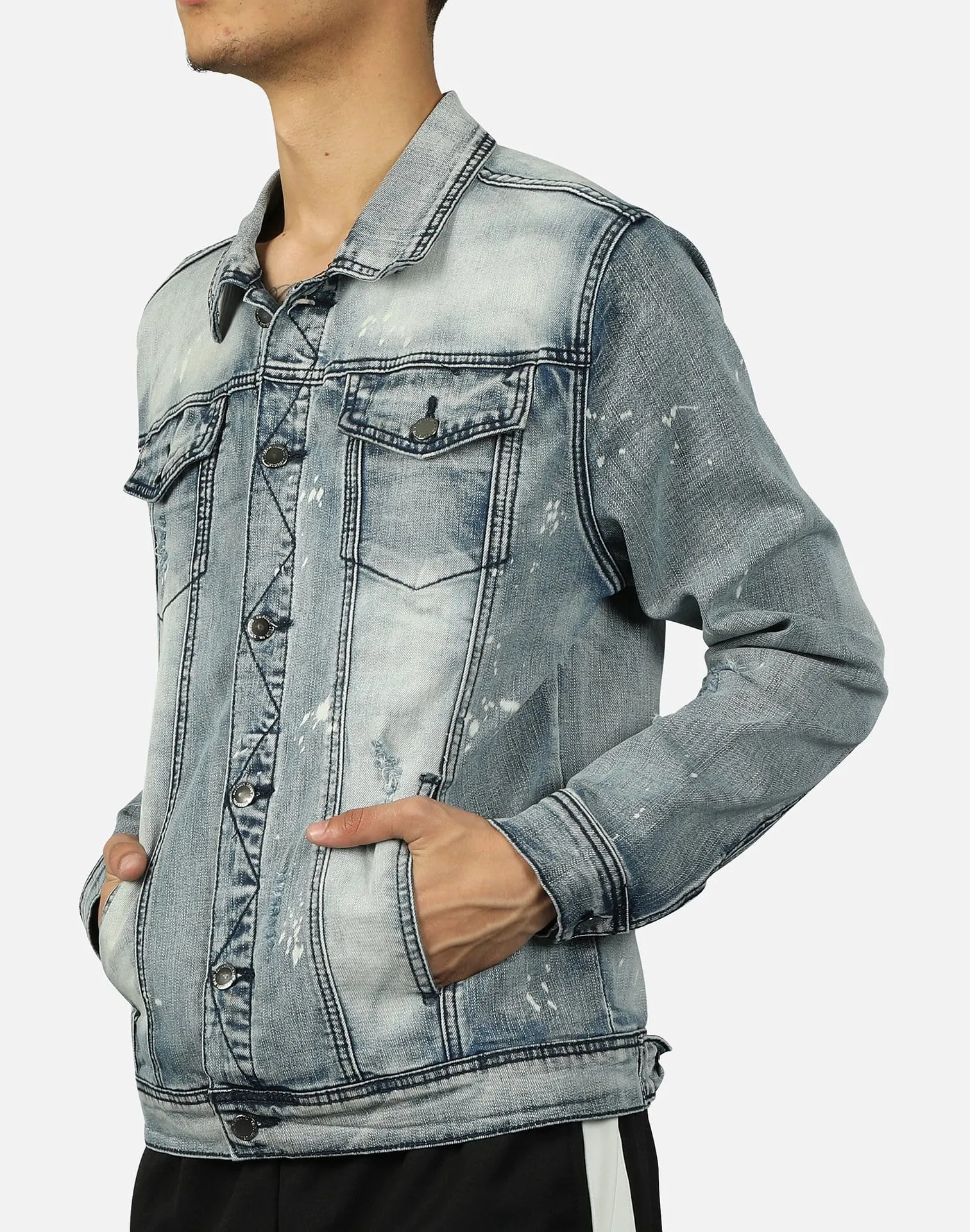 Kilogram DISTRESSED JEAN JACKET
