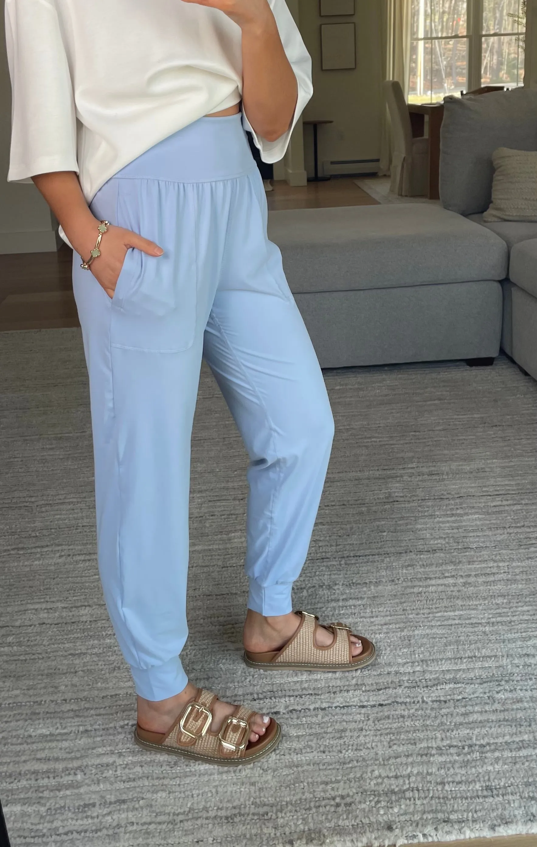 Lainey Joggers // Powder Blue