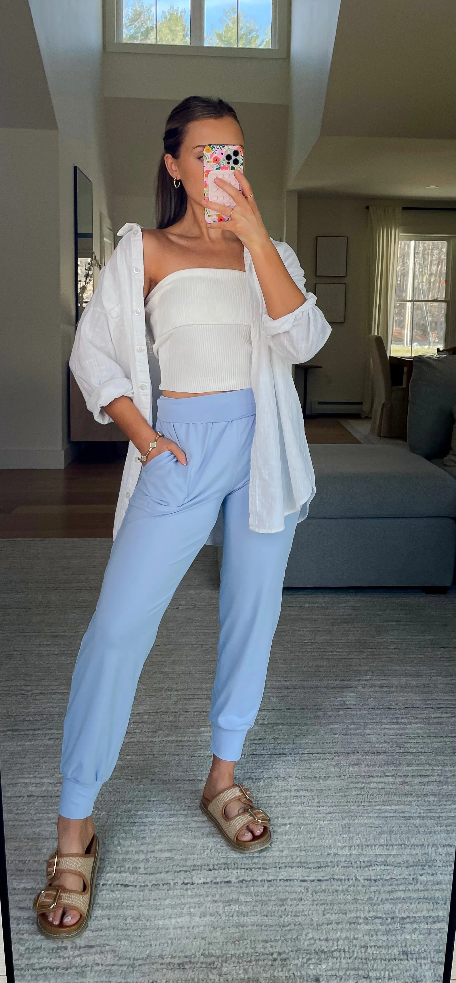Lainey Joggers // Powder Blue