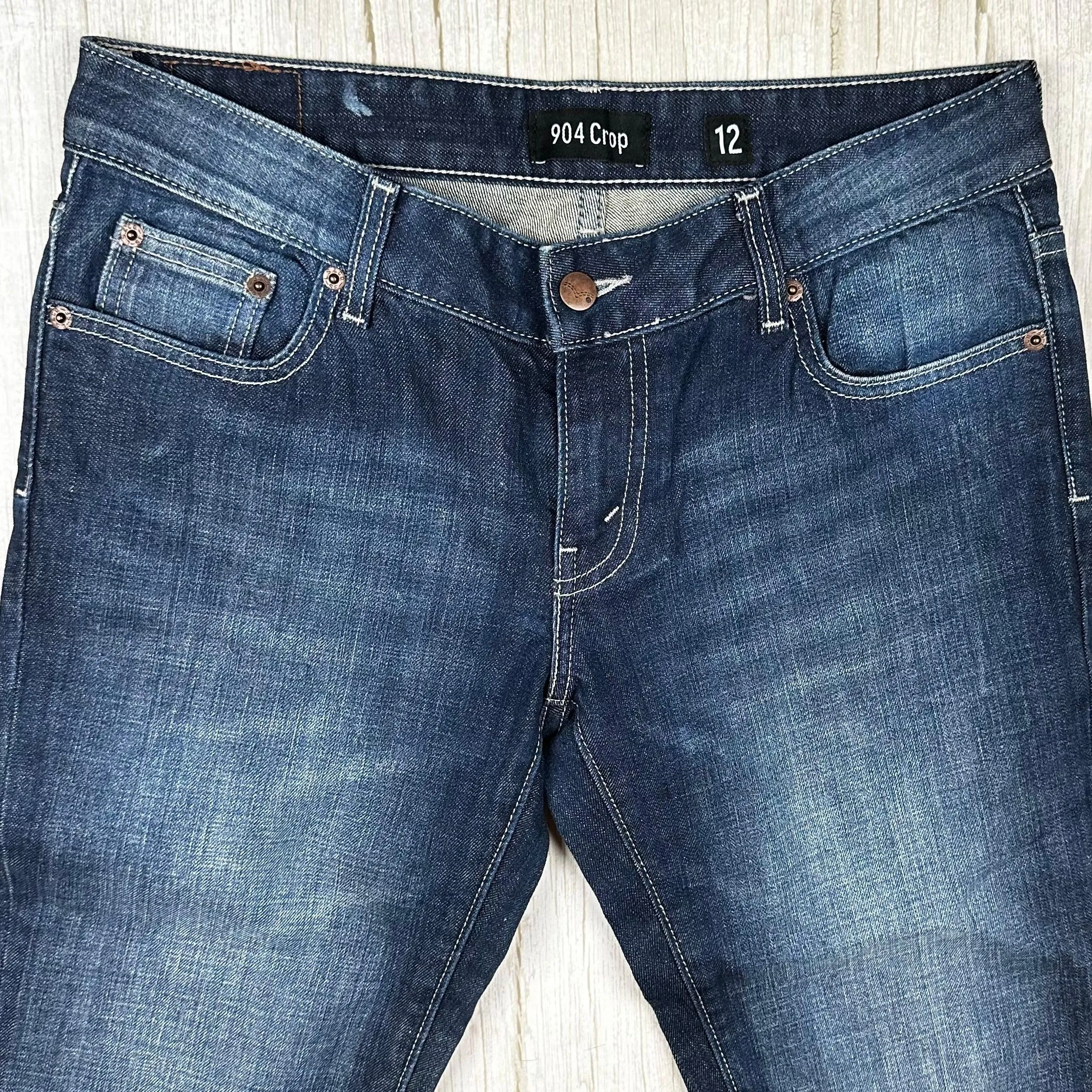 Levis '904 Crop' Ladies Cuffed Denim Jean    - Size 12