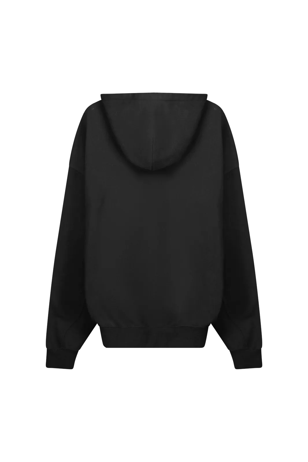 LONGLINE HOODIE - Black