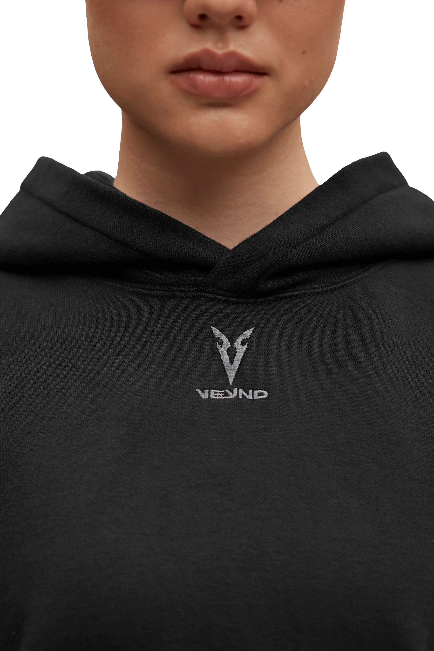LONGLINE HOODIE - Black