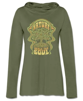 Nature Heals the Soul Cowl Yoga Hoody