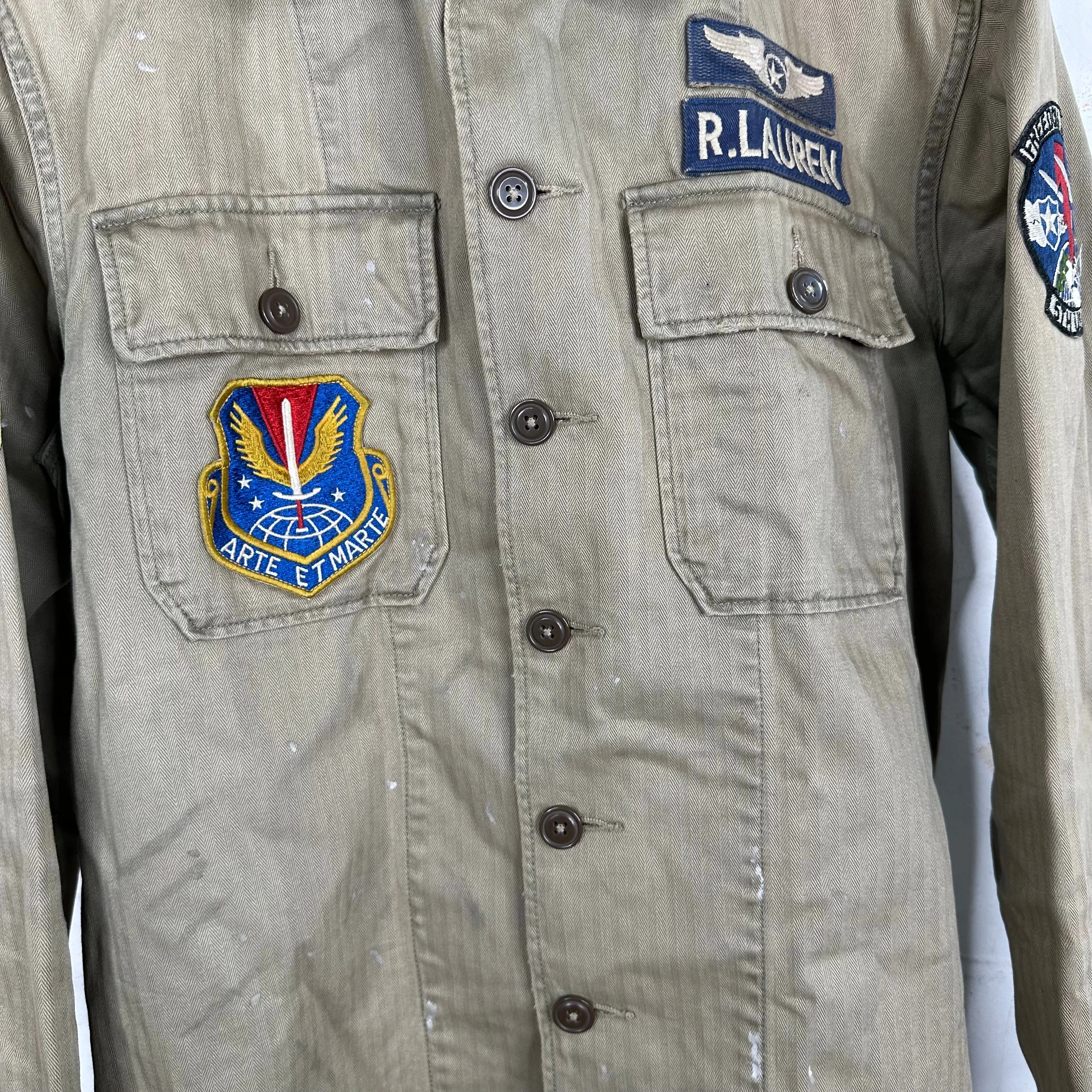 Ralph Lauren Patched Army Fatigue Jacket