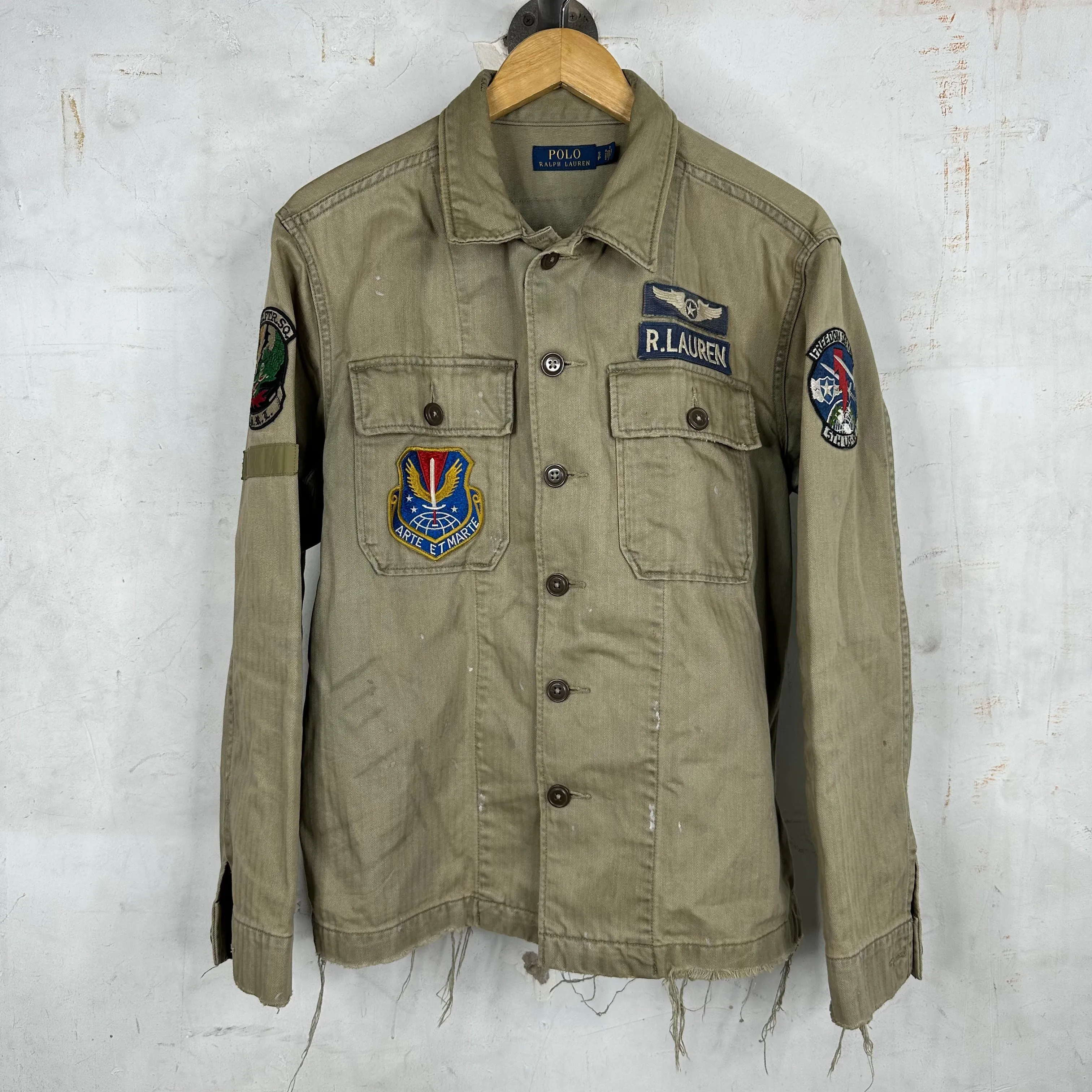 Ralph Lauren Patched Army Fatigue Jacket