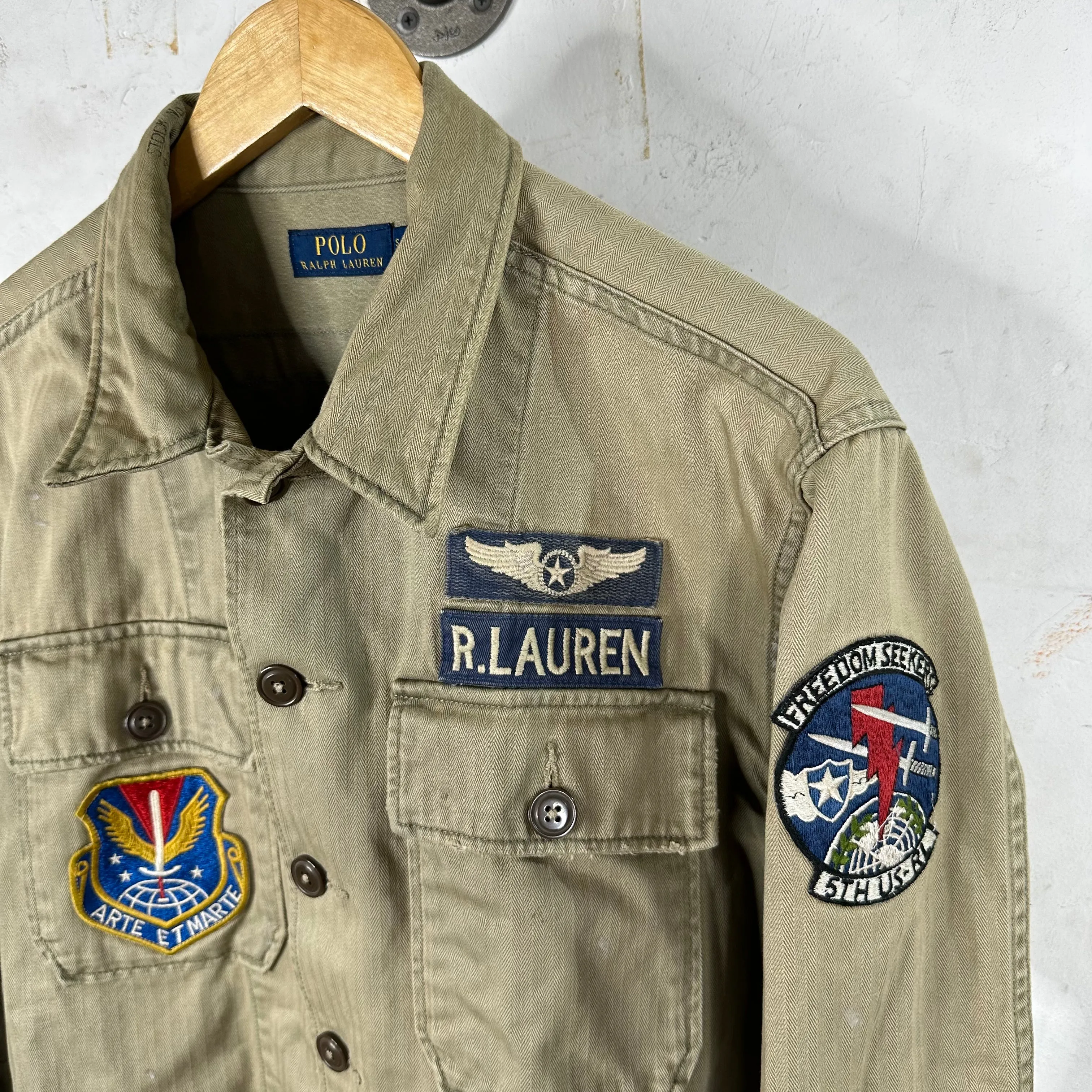 Ralph Lauren Patched Army Fatigue Jacket