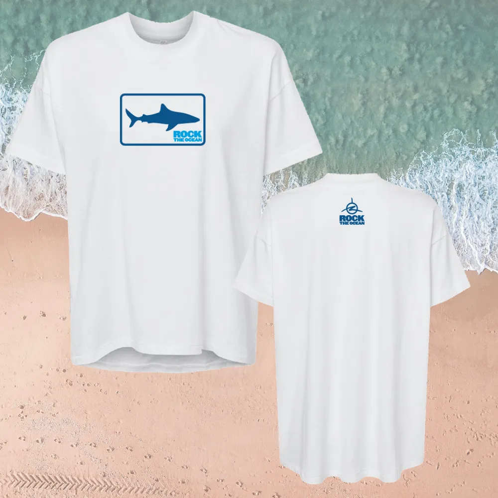 SHARK FLO STACKED LADIES SLOUCHY TEE