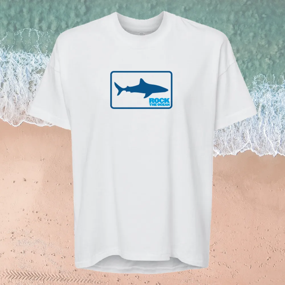 SHARK FLO STACKED LADIES SLOUCHY TEE