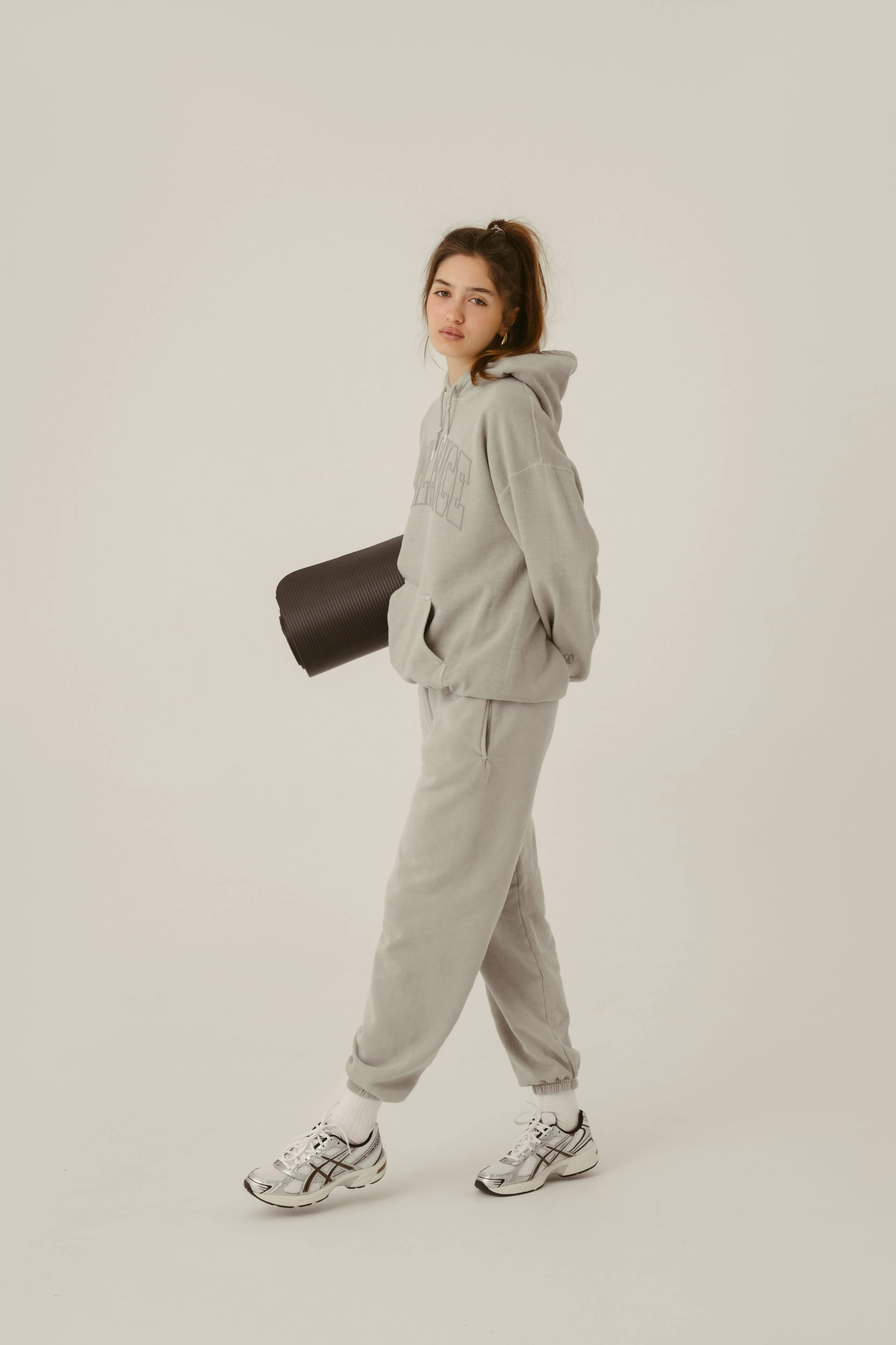 Soft Khaki Washed Joggers